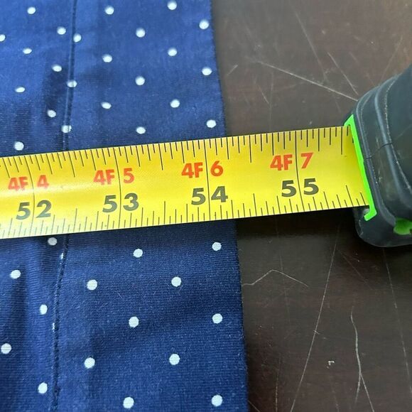 Land’s End Women’s Faux Wrap Blue Polka Dot Sleeveless Maxi Dress Size XL - Picture 12 of 13